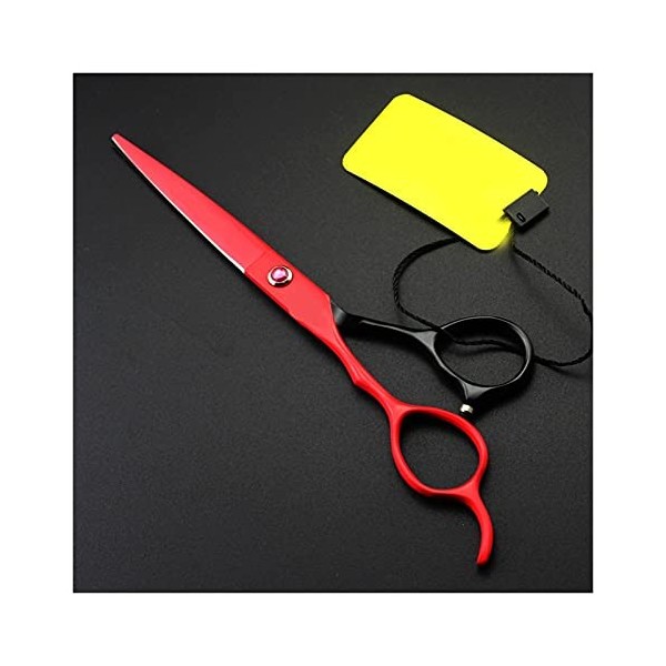 Ciseaux de barbier de 6 pouces pour main gauche, ciseaux amincissants, outils de coiffure, ciseaux de coiffure couleur : cou
