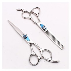 Ciseaux de barbier en acier inoxydable de 6 pouces 17,5 cm, ciseaux de barbier professionnels, ciseaux amincissants couleur: ...