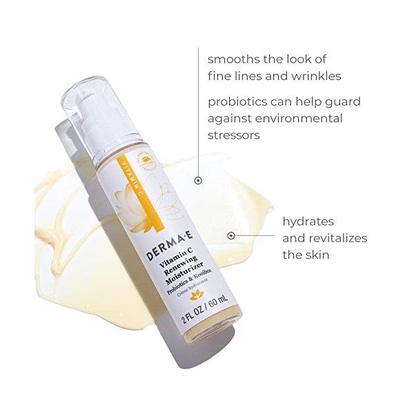 Derma E - Vitamin C Renewing Moisturizer - 2oz / 60ml Crème Jour et Nuit