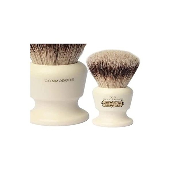 Simpsons Shaving Brushes - Brosse à raser tissée – Simpsons Commodore X3 Best Badger, Unique, Standard