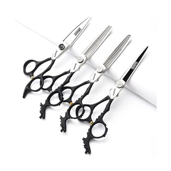 6 / Inch professionnel ciseaux de coupe de cheveux set, ciseaux de coupe tranchants, spécial pour les coiffeurs 6 pouces - 3