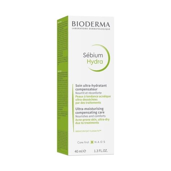 Bioderma Sébium Hydra Soin untra-hydratant compensateur 40ml Crème Jour et Nuit