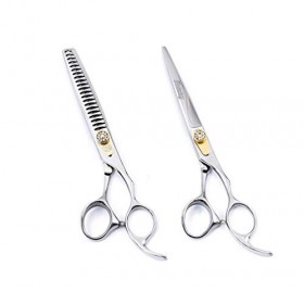 Kit de ciseaux de toilettage pour animaux de compagnie de 7,5 pouces, outils professionnels de coupe de cheveux pour cisaille