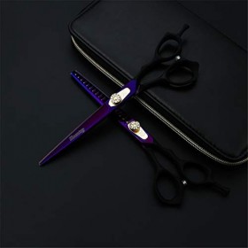 Kit de ciseaux de toilettage pour animaux de compagnie de 7,0 pouces, ensemble de ciseaux de toilettage pour chiens en acier 