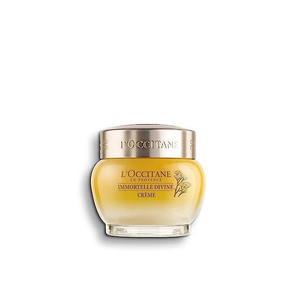 LOCCITANE - Crème Immortelle Divine Anti-Âge - Nourrit Intensément et Réduit les Rides - Teint Uniforme - Soin Complet Jour ...