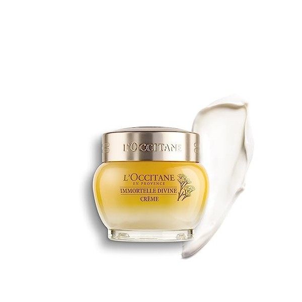 LOCCITANE - Crème Immortelle Divine Anti-Âge - Nourrit Intensément et Réduit les Rides - Teint Uniforme - Soin Complet Jour ...