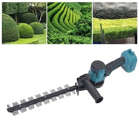 Taille-haie, Débroussailleuse 18 V alimenté par Batterie sans Brosse 3000 TR/Min Poignée Souple à Faible Vibration pour Pelou