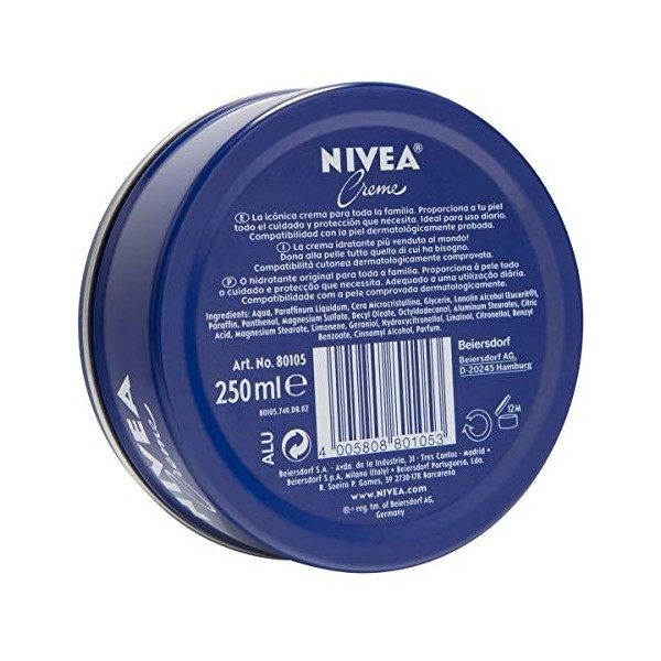 Crème Nivéa 250 ml . Lot de 4 Crème Jour et Nuit