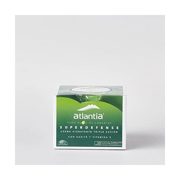 Atlantia Aloe Superdefense Aloe Moisturizing Cream, Hydrating & Repairing Cream For All Skin Types, Non-Greasy & Fast Absorbi