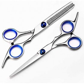 Ensemble de coiffure Ciseaux à cheveux professionnels de 6 pouces couleur, amincissement rouge , coupe rouge couleur: aminc R...