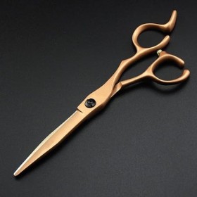 Ciseaux de coupe de cheveux, 6 pouces, or Rose, pour Salon de coiffure, ciseaux amincissants, en acier inoxydable 440, ciseau...