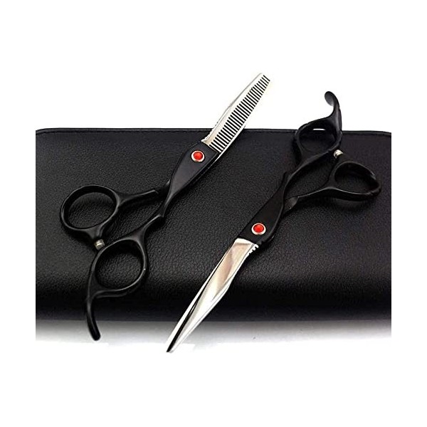 Ciseaux De Coiffeur Ciseaux De Coiffure Professionnels Et Ciseaux Amincissants Ciseaux De Cheveux 440C Avec Poignée Rotative-