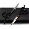 Ciseaux De Coiffeur Ciseaux De Coiffure Professionnels Et Ciseaux Amincissants Ciseaux De Cheveux 440C Avec Poignée Rotative-