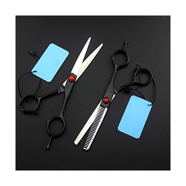 Ciseaux De Coiffeur Professionnel 440C 6 Pouces Ciseaux De Cheveux Noirs Coupe De Cheveux Ciseaux De Coiffeur Ciseaux Amincis