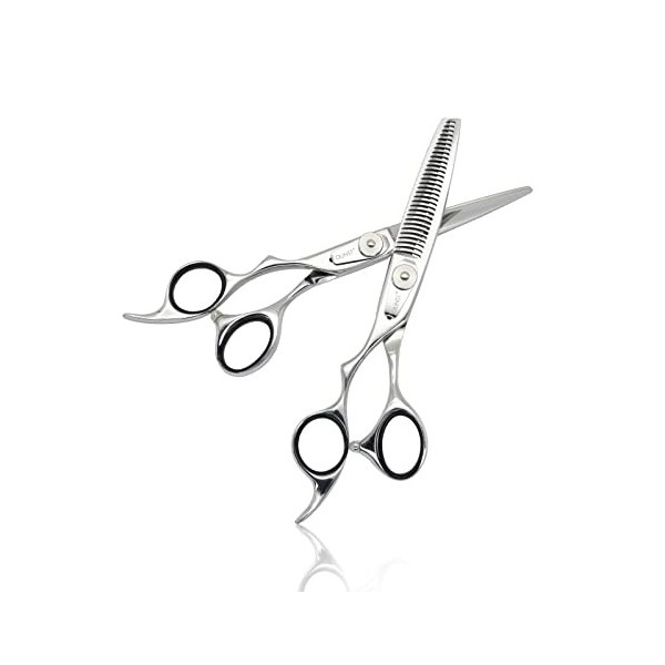 GUNST Ciseaux Coiffure Professionnel Gauchers 6 Pouces - Gauchers Ciseaux de Coiffure Argent