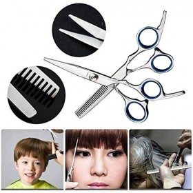 Ensemble de coiffure Kit de ciseaux à cheveux professionnels, ciseaux à effiler en acier inoxydable pour coupe de cheveux, en...