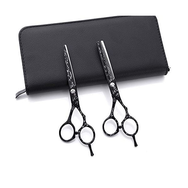 Ciseaux de coiffure professionnels pour salon de coiffure, ciseaux de coupe de cheveux super tranchants, kit pour salon de co