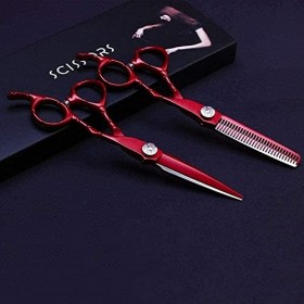 Ciseaux de barbier ensemble de ciseaux de coiffure 14 Cm pour Salon de coiffure usage domestique barbiers de Salon ou usage d...