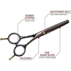 Ciseaux de coiffeur professionnels 6 pouces 6cr, ciseaux de coupe de cheveux, ciseaux de Salon de coiffure, ciseaux amincissa...