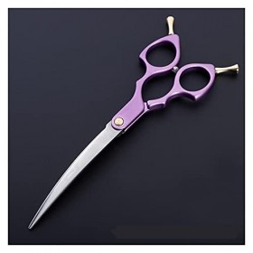 Ciseaux de coupe de cheveux pour le toilettage des chats et des chiens, Ciseaux de coupe de cheveux incurvés, Ciseaux de coup