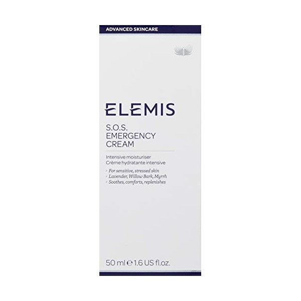 ELEMIS Crème d’urgence s.o.s, gel hydratant intensif pour apaiser, réconforter et reconstituer, hydratant visage nourrissant ...