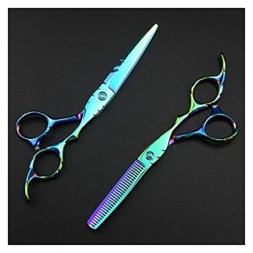 Ciseaux à dents amincissantes de 6 pouces couleur : coupe amincissement b coupe B Rasage et Épilation