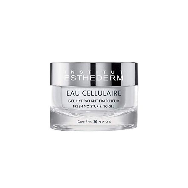 Institut Esthederm - Eau Cellulaire - Gel Hydratant Fraîcheur Visage et Cou - Apporte une Hydratation Fraîcheur Longue Durée,...