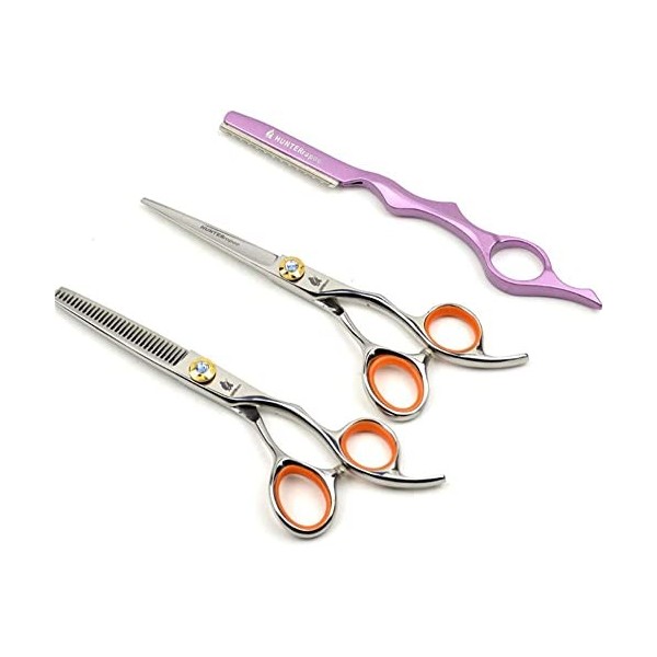 Ciseaux De Coiffure Combinaison Ensemble Super Sharp Ciseaux De Coiffeur Professionnel Outil Salon Mince Kit 6,0 Pouces Parfa