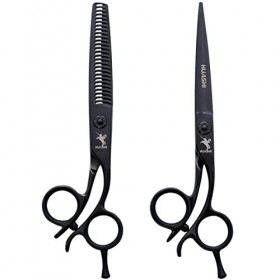 leybold Ciseaux De Coiffure Professionnels Set, Ciseaux Mélangés À Texture De 6 Pouces, Ciseaux Coiffeurs Moletés, Légers Et 