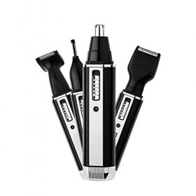 WJCCY 4 en 1 Rechargeable Hommes électrique Nez Oreille Tondeuse Indolore Femmes Parage brûlures côté Sourcils Barbe Tondeuse
