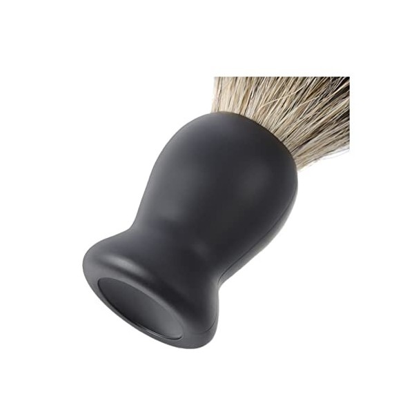 WWWFZS Blaireau de Rasage pour Homme avec Manche en Bois Massif Noir - Conçu pour Le Meilleur Rasage de Votre Vie, Cadeaux Pa