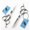 Professional 6.0 pouces Japon 440C Ciseaux cheveux Set, salon de coiffure coupe de cheveux de coiffeur Kits Cisailles, famill