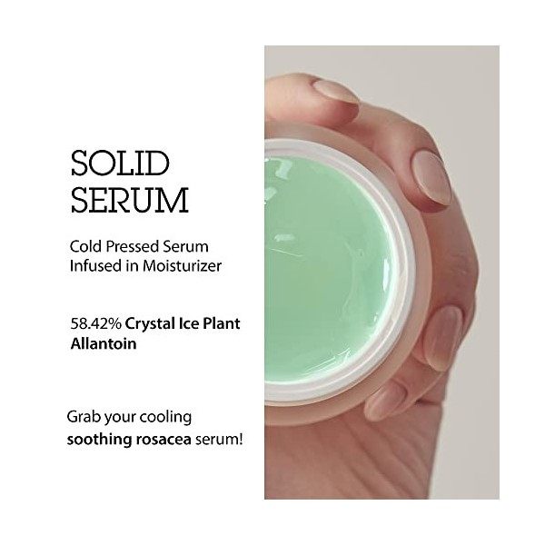 BLITHE Pressed Serum Gel hydratant rafraîchissant pour le visage à base de plantes, Soulagement et hydratation instantanés po...