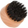 Brosse à barbe, légèreté naturelle confortable à la pinceau à la barbe en bois de la barbe, praticable porte-barbe adoucissem