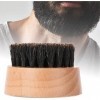 Brosse à barbe, légèreté naturelle confortable à la pinceau à la barbe en bois de la barbe, praticable porte-barbe adoucissem