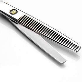 Outils de coupe des cheveux Ciseaux plats avec coupe de cheveux coupe professionnelle pour femme Color : Silver 