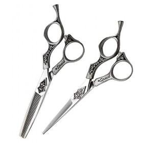 Ciseaux pour couper les cheveux, kit de ciseaux pour éclaircir les cheveux, ensemble de ciseaux de coiffeur professionnel ， I