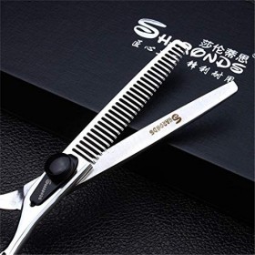 Argent 6,0 pouces Ciseaux de coupe professionnelle cheveux - coiffure Dilution Cisailles Set salon de coiffure Salon haut de 