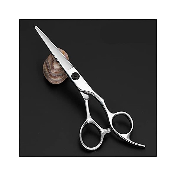 Poignée en forme de main de coiffeur professionnel de 5,5 pouces, poignée en bambou, poignée à nœud haut, ciseaux de coiffeur