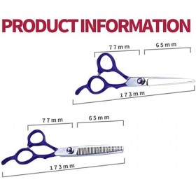 Ciseaux de coiffure Kit doutils de coupe de cheveux Ensemble de ciseaux de barbier tranchants en acier inoxydable pour salon