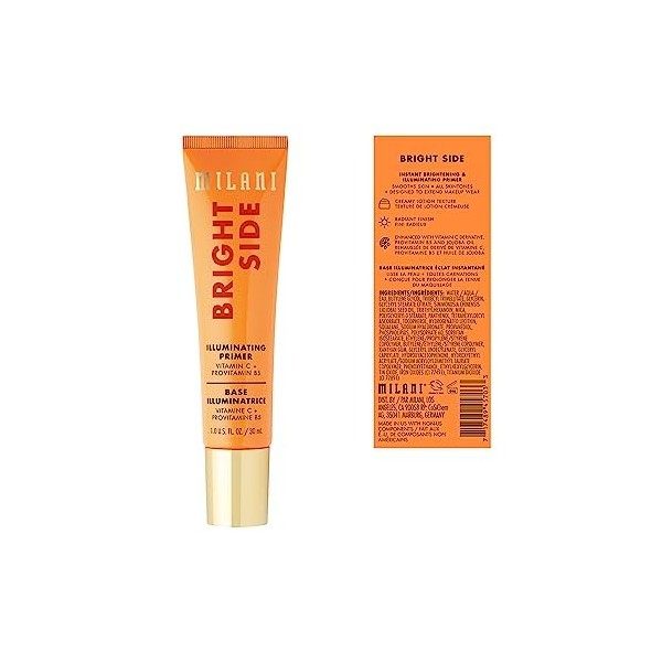 Milani Bright Side Primer for Makeup 1.0 FlOz. - Brightening Face Primer for Dewy Skin