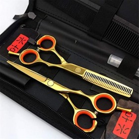 Ciseaux de coiffure professionnels super tranchants, Kit doutils de 5.5 pouces, ensemble de ciseaux de barbier fins, parfait