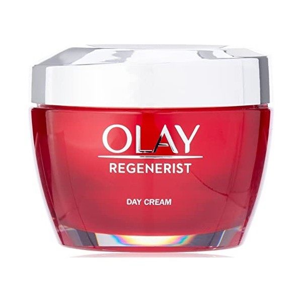 Olay Crème visage 3 points Regenerist à lacide hyaluronique, 50 ml, 1 unité Crème Jour et Nuit