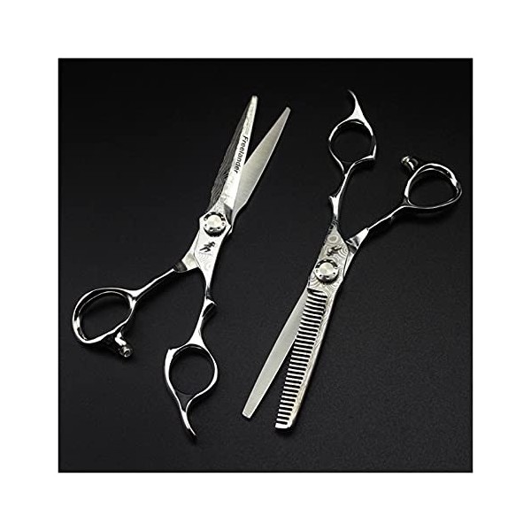 Ciseaux de coiffure professionnels 6 pouces 440c, ciseaux de coupe de cheveux amincissants, outils de coupe de cheveux et de 