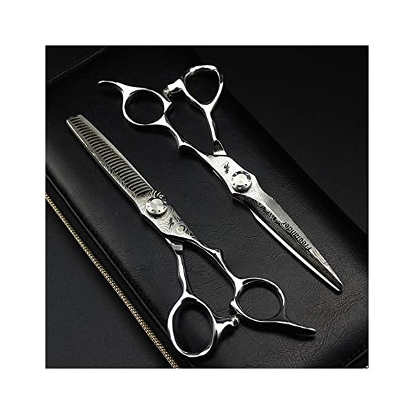 Ciseaux de coiffure professionnels 6 pouces 440c, ciseaux de coupe de cheveux amincissants, outils de coupe de cheveux et de 