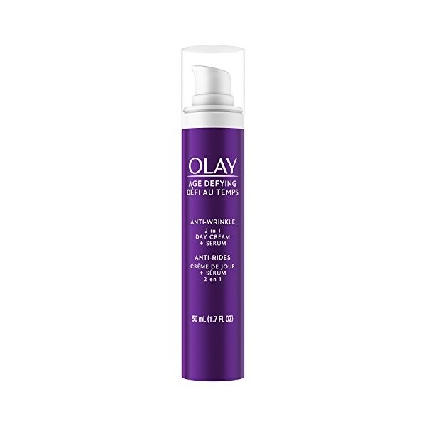 Olay Age Defying 2-In-1 Anti-Wrinkle Day Cream + Serum 1.7 Fl Oz by Olay Crème Jour et Nuit