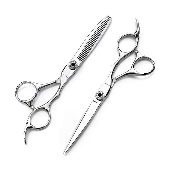 Ciseaux de coiffure, ciseaux de coiffure, kit de ciseaux de coupe et damincissement ultralégers pour salon de coiffure, pour