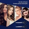 HZH Ciseaux 3 pièces ciseaux de coiffure 6 pouces ciseaux ciseaux peigne clairsemé accessoires de coiffure Salon ciseaux de c