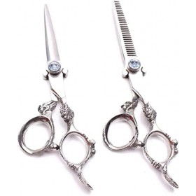 Générique Ciseaux De Coiffeur Ciseaux De Coiffure Professionnels Et Ciseaux Amincissants Ensemble 440C Ciseaux De Cheveux ave