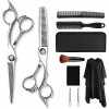 Kit de ciseaux de coupe de cheveux Ciseaux de coiffeur argentés de 6,0 pouces, ciseaux plats, ciseaux amincissants, ciseaux B